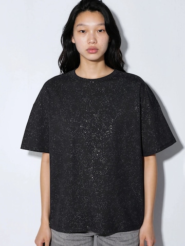 T-shirt Busem en noir : devant