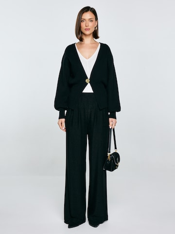 BIG STAR Wide leg Trousers 'Cora' in Black
