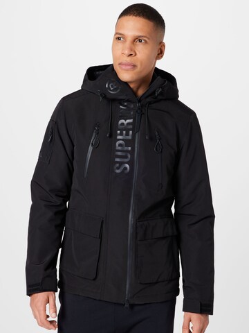 Veste fonctionnelle 'Ultimate SD' Superdry en noir : devant