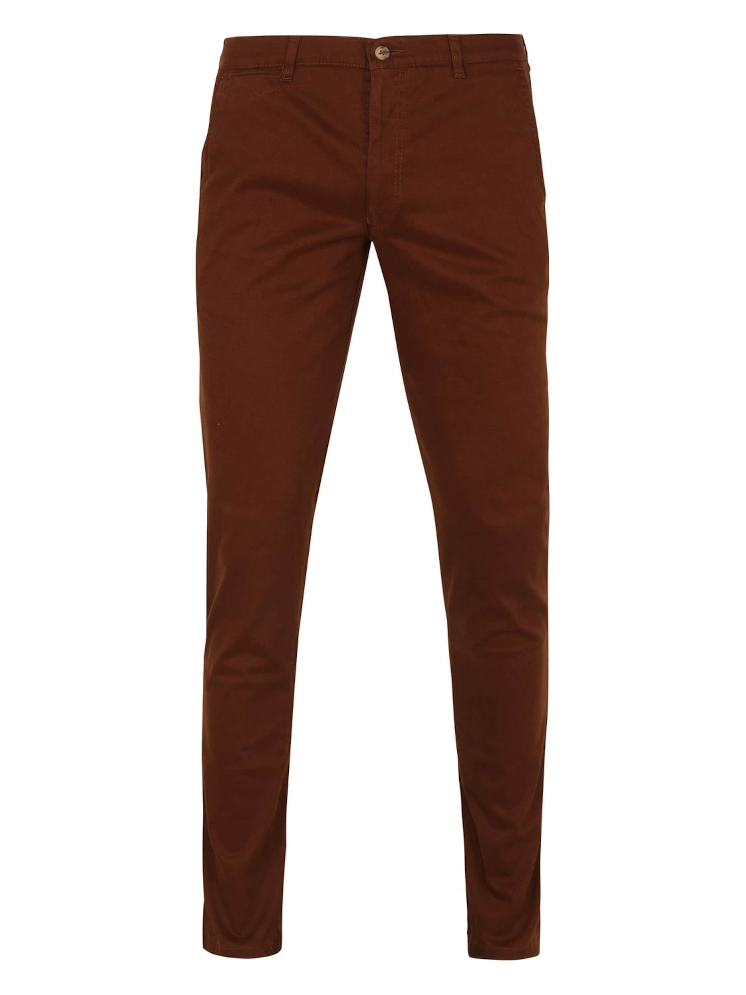Suitable Chino trousers 'Plato' in Brown: front