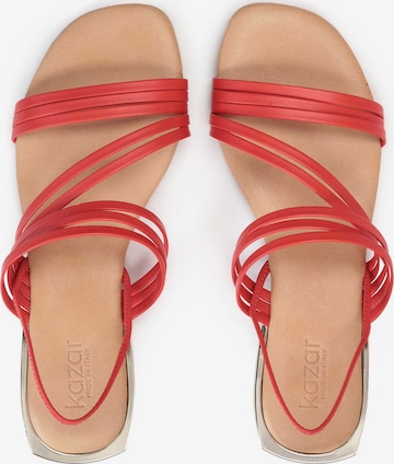 Kazar Sandalen met riem in Rood