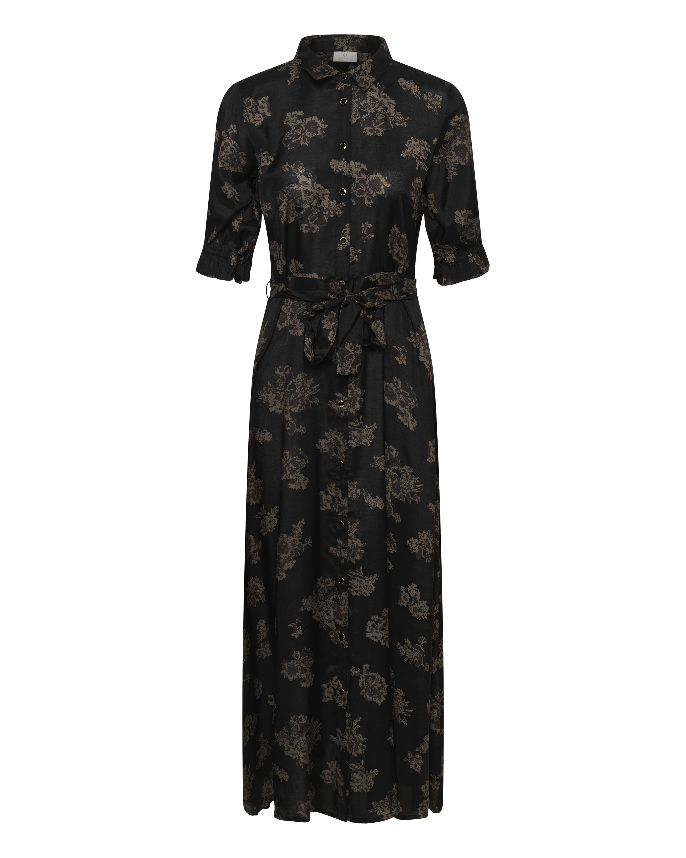 Kaffe Blousejurk 'KAvelana' in Zwart: voorkant