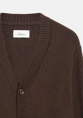s.Oliver Strickjacke in Braun: Vorderseite
