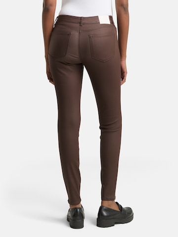Skinny Jean 'TTNELA' TOM TAILOR DENIM en marron