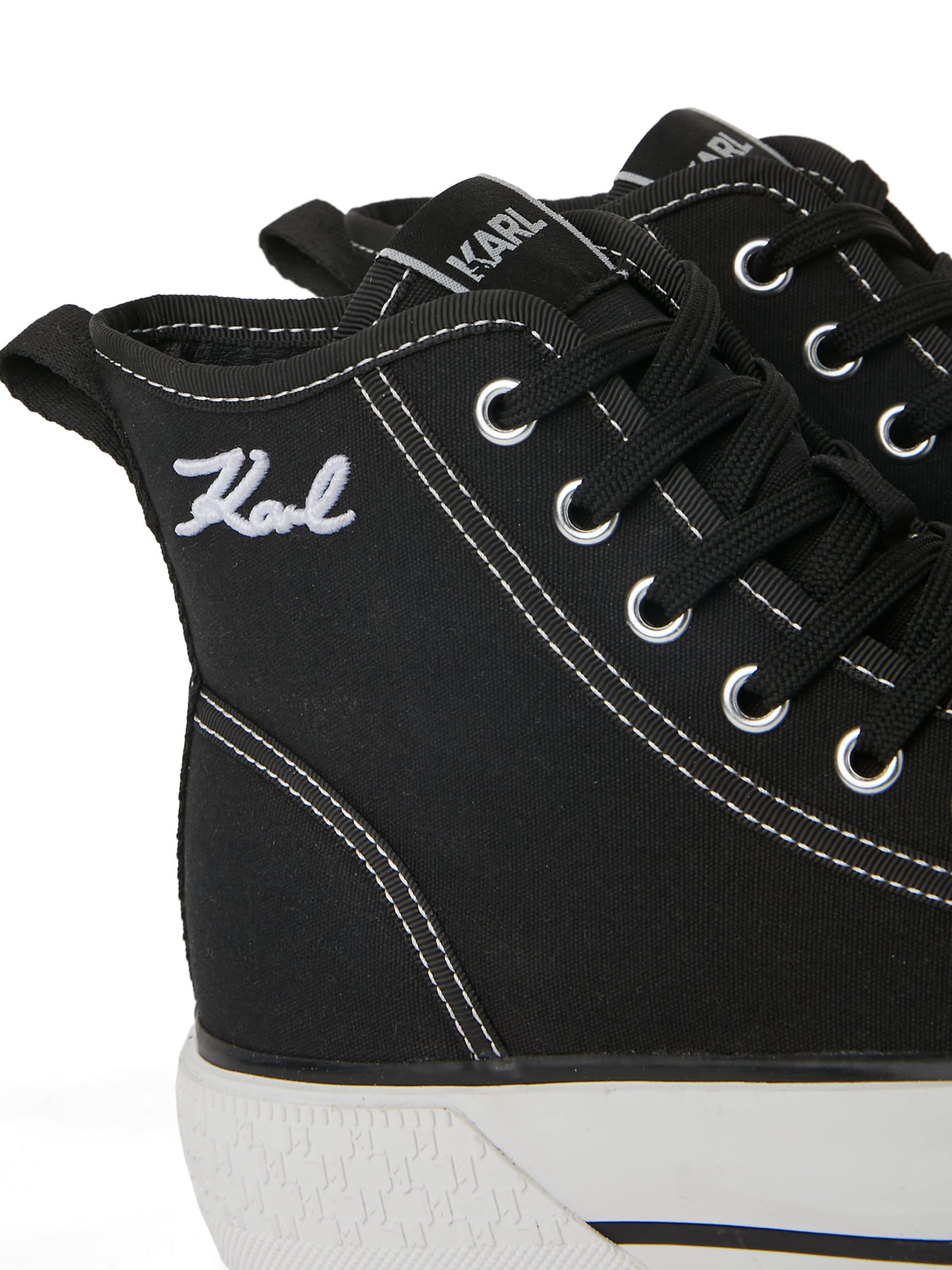 Karl Lagerfeld Кроссовки на платформе 'Kampus Max III' в Черный