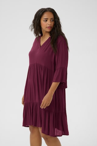 KAFFE CURVE Jurk 'Mariana' in Lila: voorkant