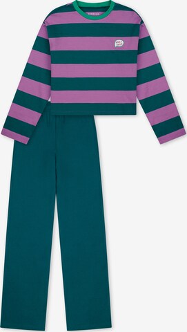 Pyjama ' Nightwear ' SCHIESSER en vert : devant