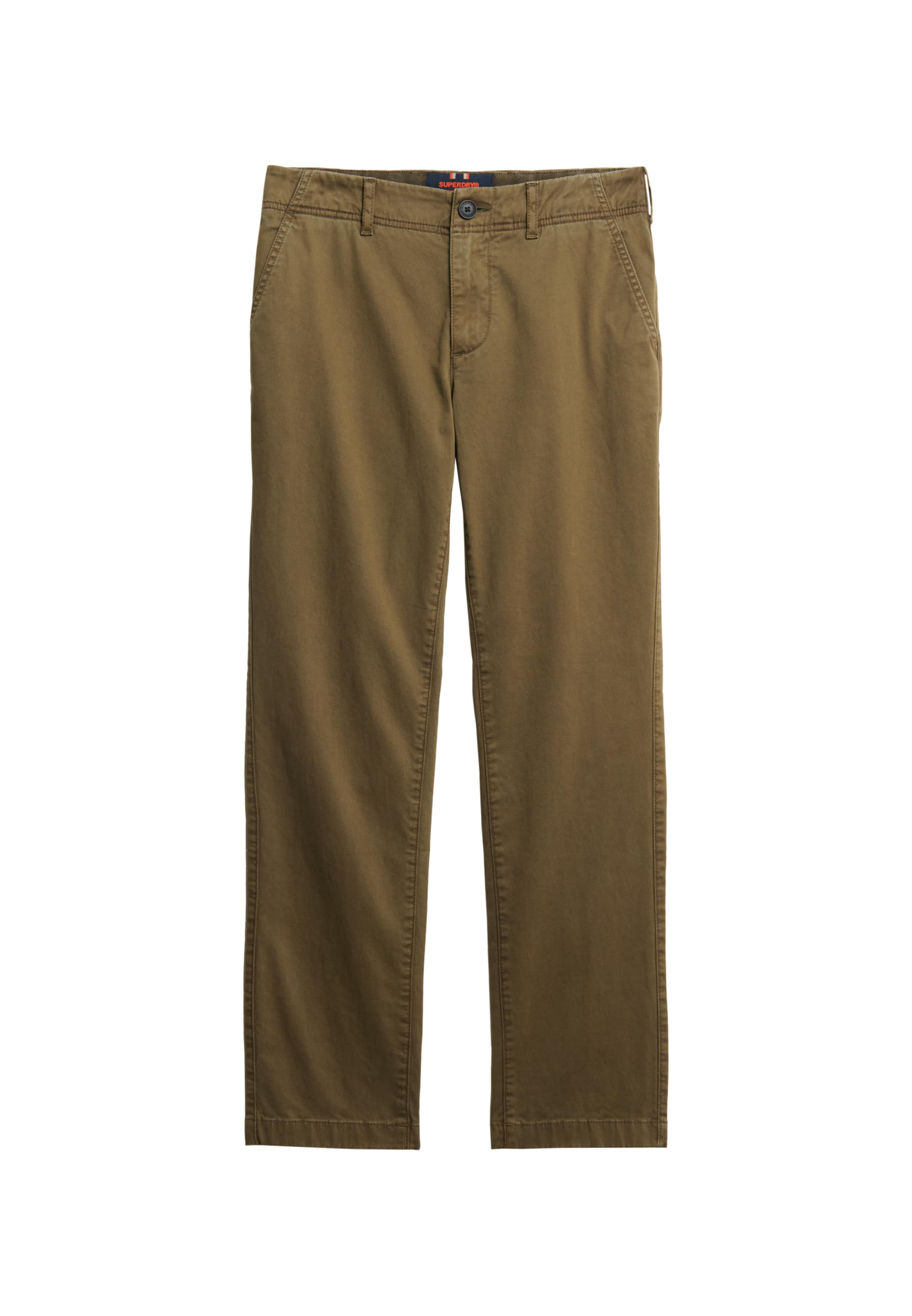 Superdry Slimfit Chino in Groen: voorkant
