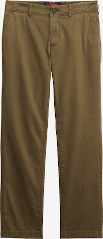 Coupe slim Pantalon chino Superdry en vert : devant