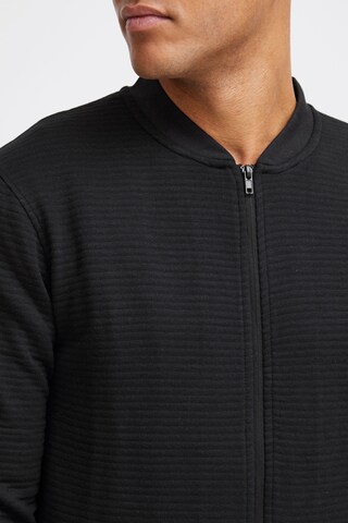 INDICODE JEANS Zip-Up Hoodie 'Bronte' in Black