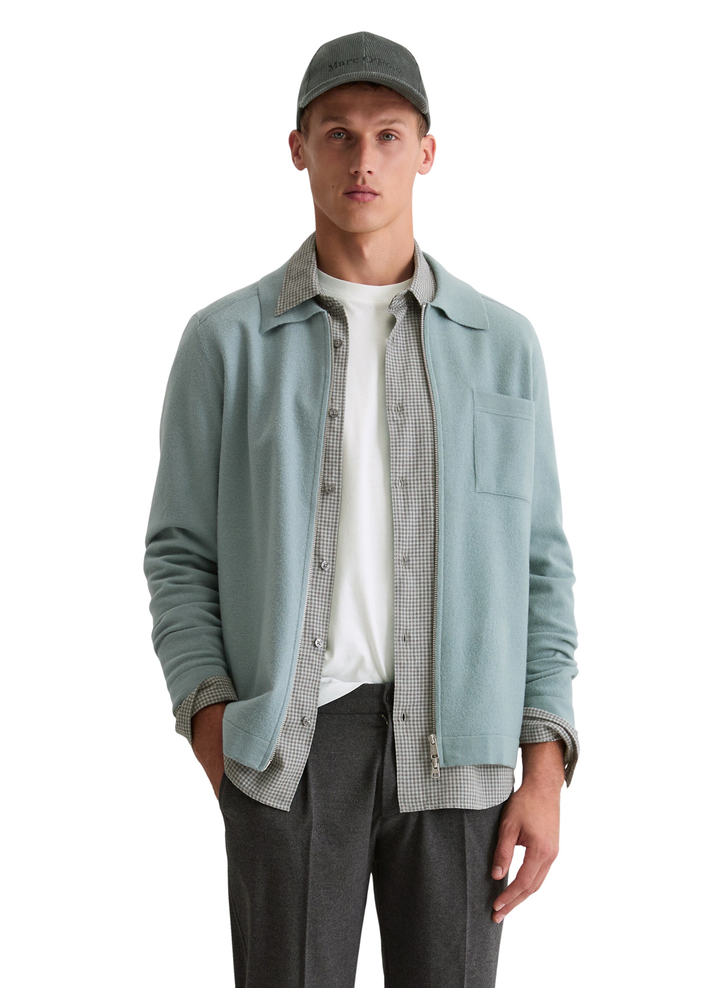 Marc O'Polo Strickjacke in Blau: Vorderseite