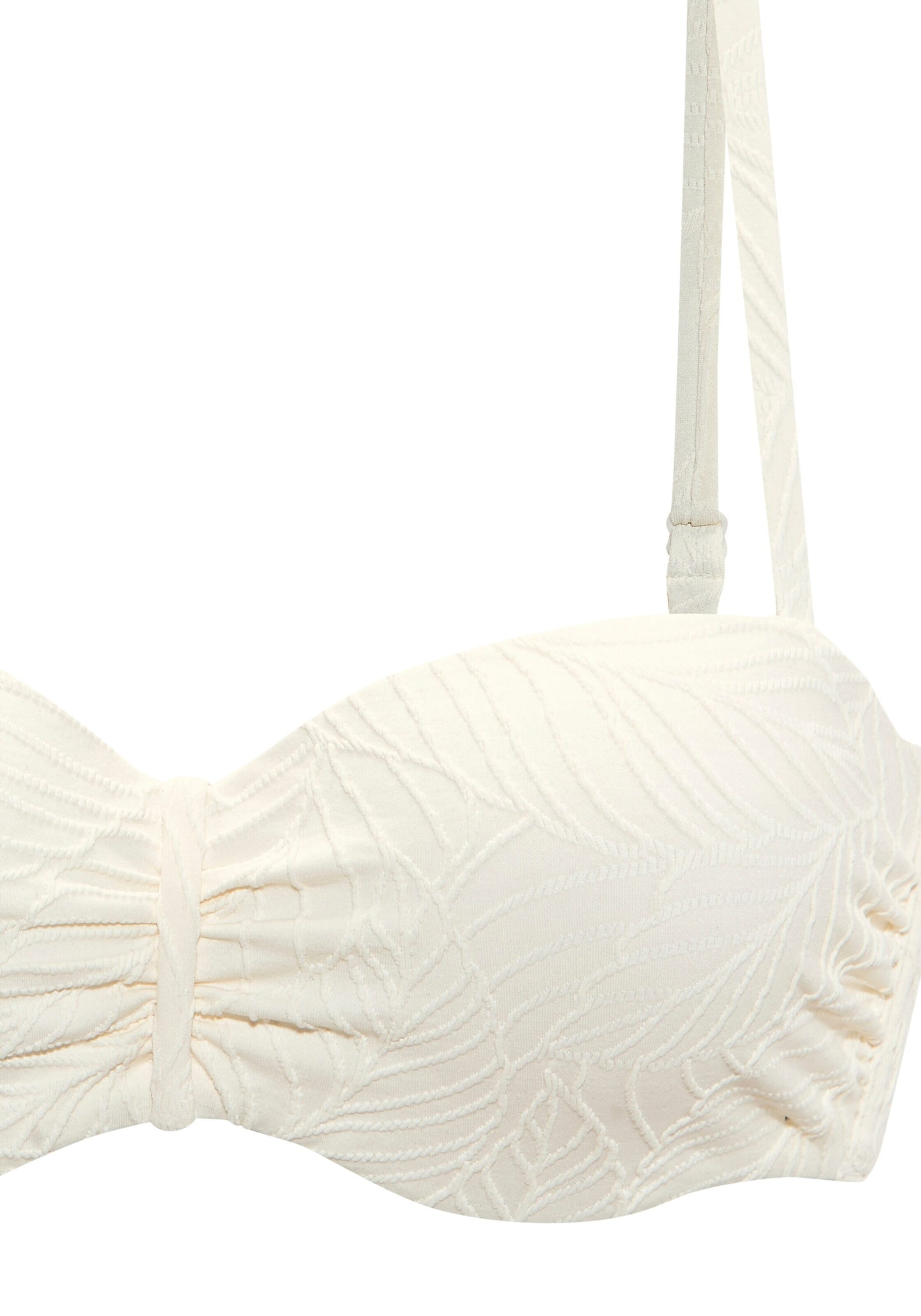 Bandeau Hauts de bikini LASCANA en blanc