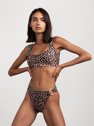 Bandeau Bikini Flavia Valentini en marron