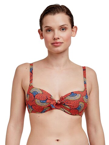 Balconcino Top per bikini di Gisela in arancione: frontale