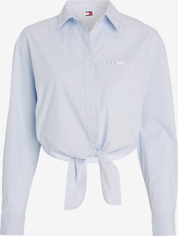 Tommy Jeans Blouse in Blauw: voorkant