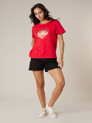 T-shirt 'Cherry' Deeluxe en rouge