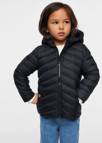 MANGO KIDS Between-Season Jacket in Black: front