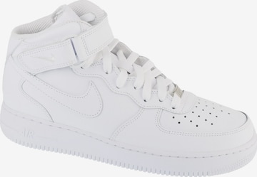 Baskets basses 'Air Force 1 Mid 07' NIKE en blanc : devant