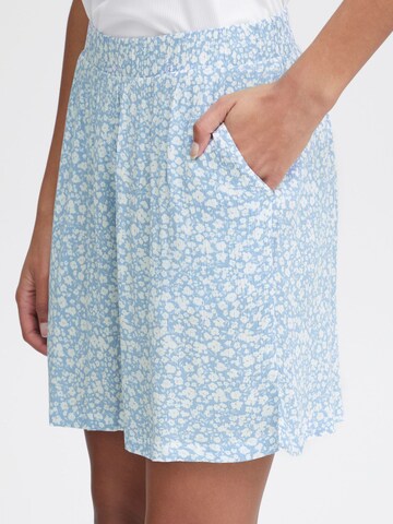 ICHI Regular Broek 'Marrakech' in Blauw