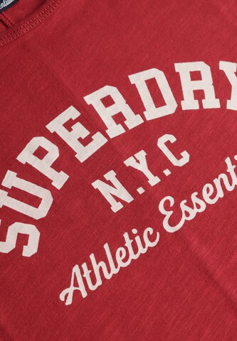 Superdry Shirt 'Athletic Essential' in Rood