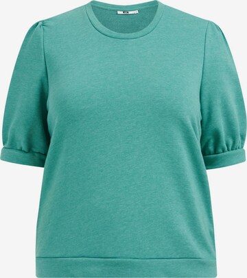 Sweat-shirt WE Fashion en vert : devant