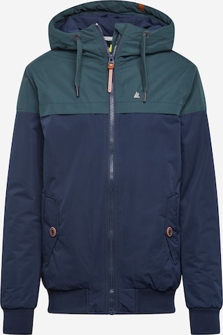 Alife and Kickin Between-Season Jacket in Blue: front