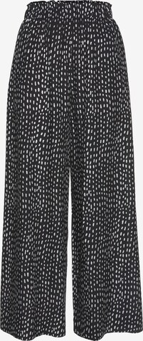 LASCANA - Pierna ancha Pantalón en negro