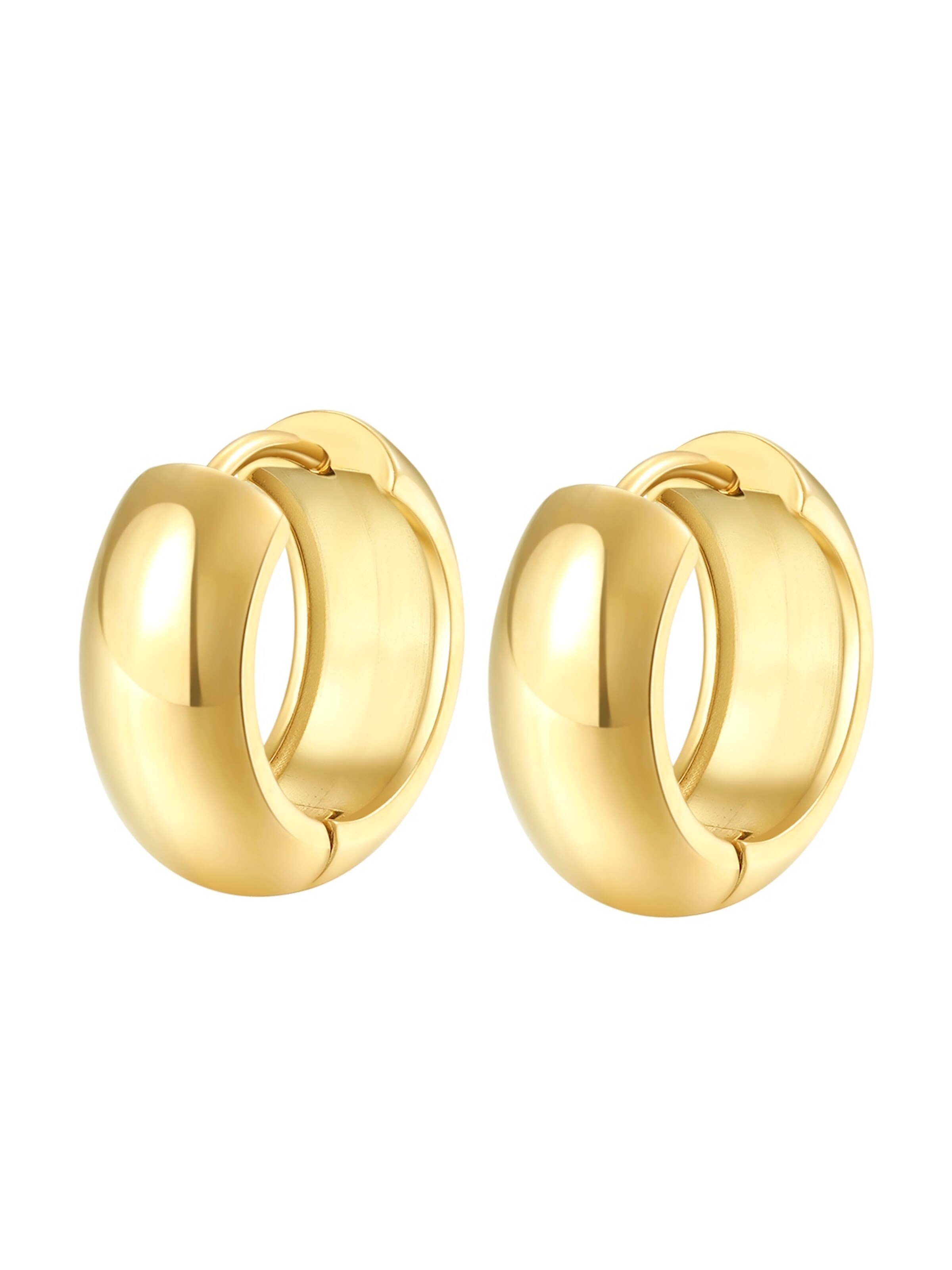 Hey Happiness - Pendientes 'Chunky' en oro: frente