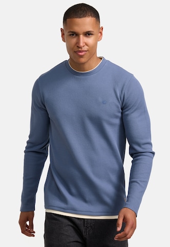 INDICODE JEANS Shirt 'Valwald' in Blauw: voorkant