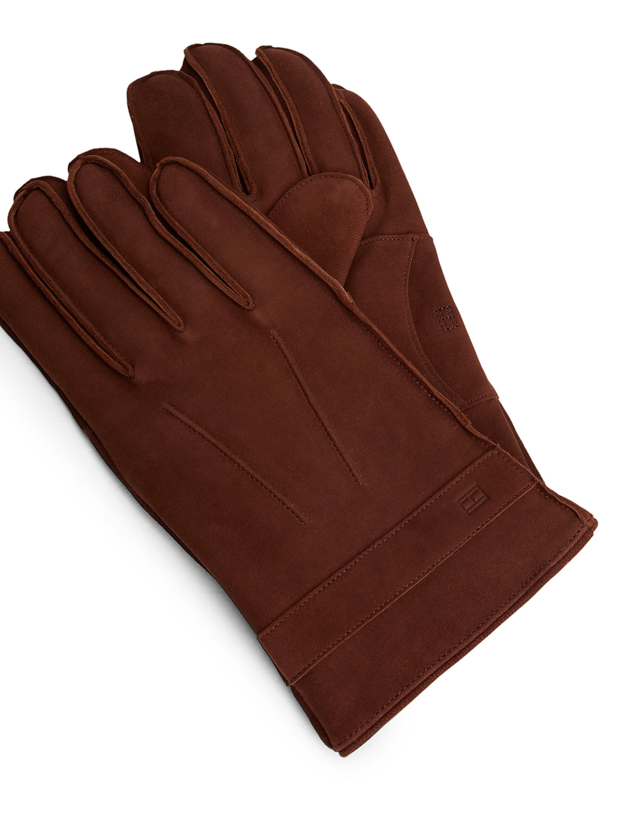 TOMMY HILFIGER Full finger gloves in Brown