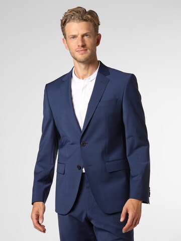 Coupe slim Veste de costume BOSS en bleu : devant