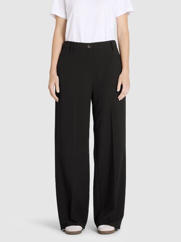 MAC Wide leg Pants 'CAMILLA' in Black: front