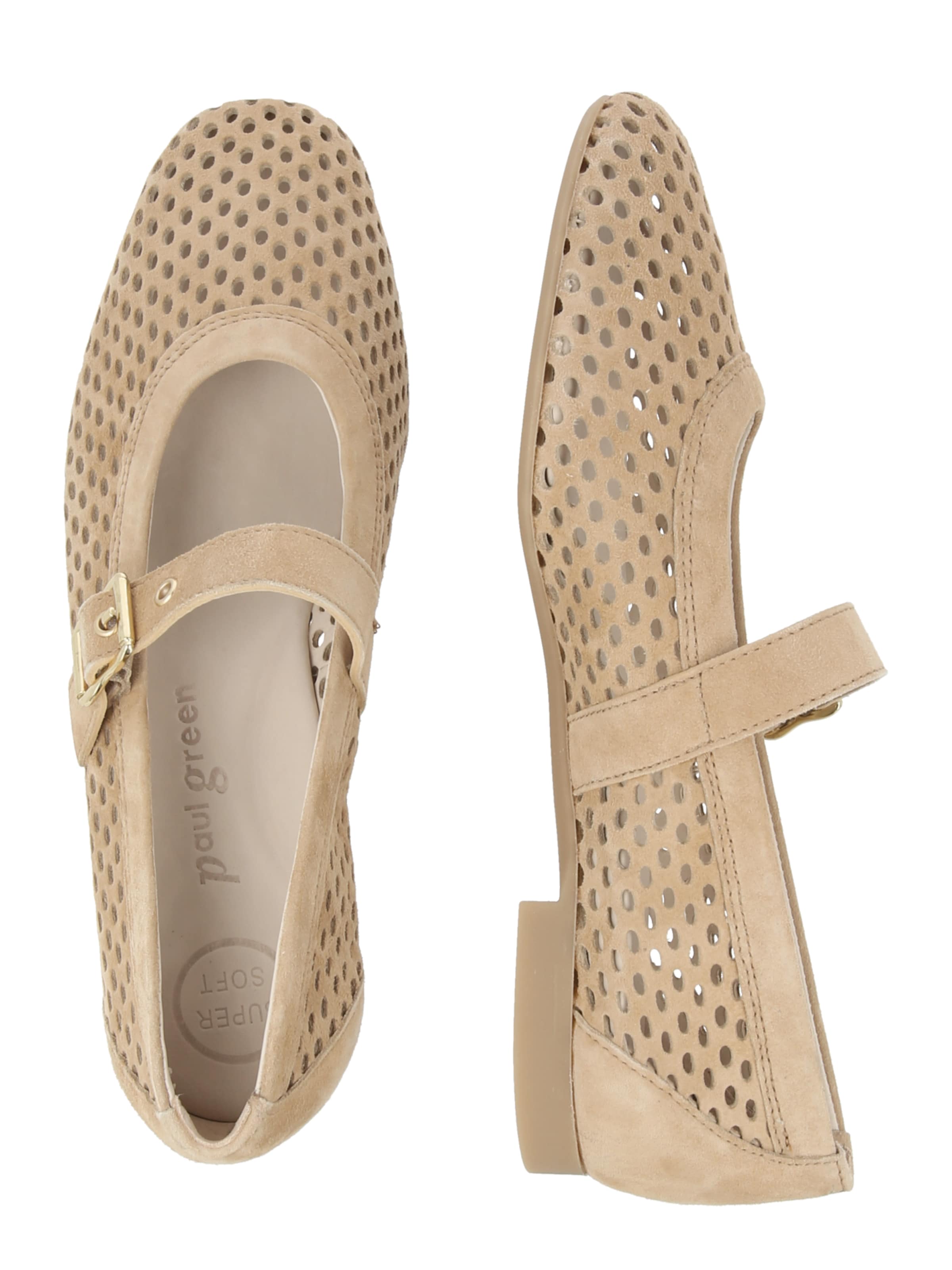 Ballerines à lanières Paul Green en beige