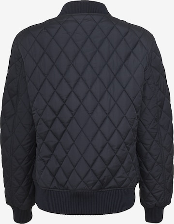 Urban Classics Between-Season Jacket 'Diamond Quilt' in Blue