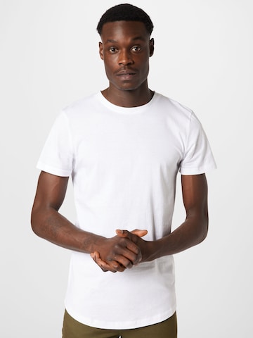 T-shirt TOM TAILOR DENIM en blanc : devant