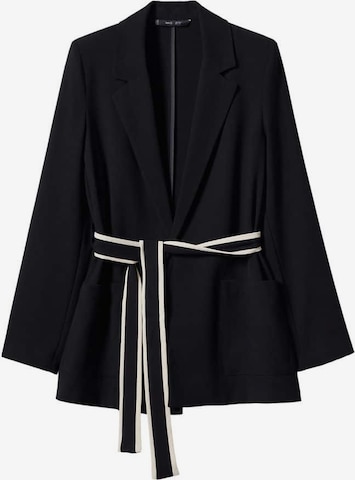 MANGO Blazer 'piping' i sort: forside