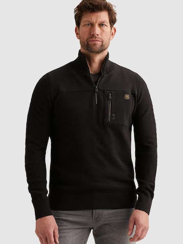 PME Legend Pullover 'Pullover with half zipper' i sort: forside