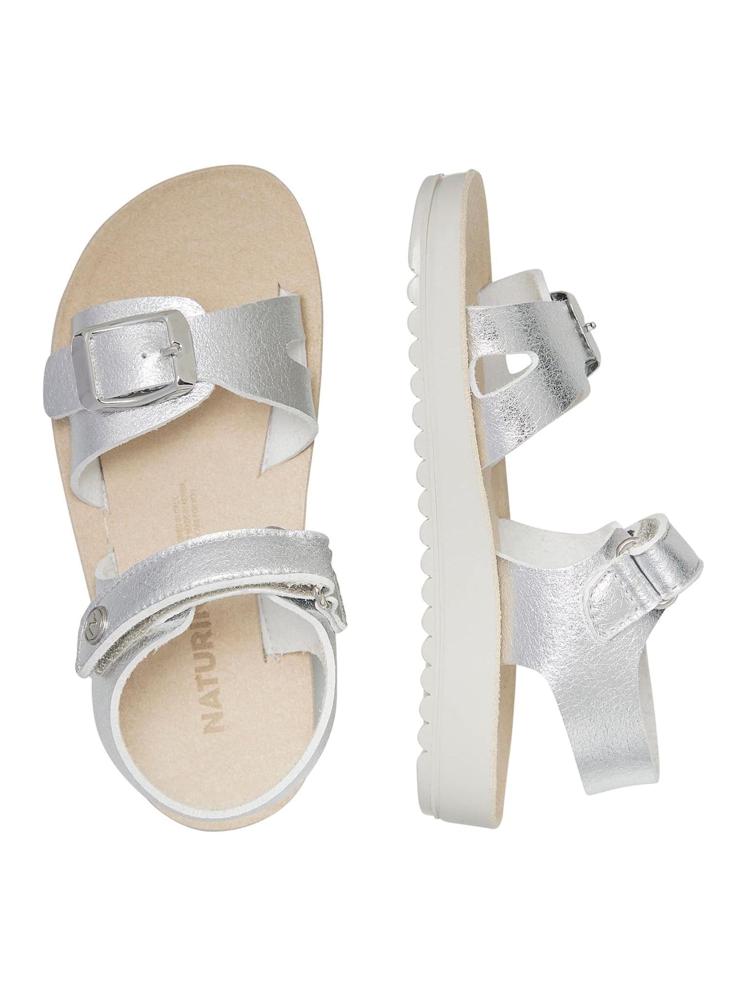 NATURINO Sandal 'KIMAMA' in Silver