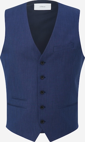 Gilet de costume s.Oliver BLACK LABEL en bleu