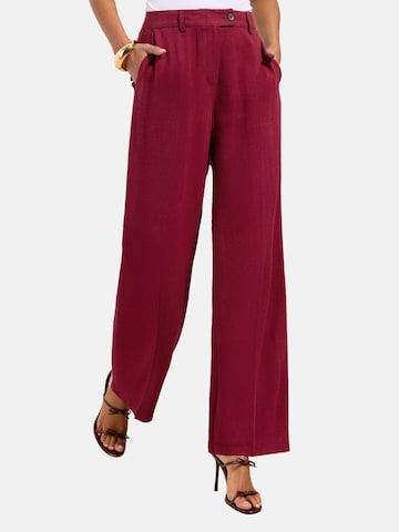Friends Like These Wide leg Chino trousers in Red: front