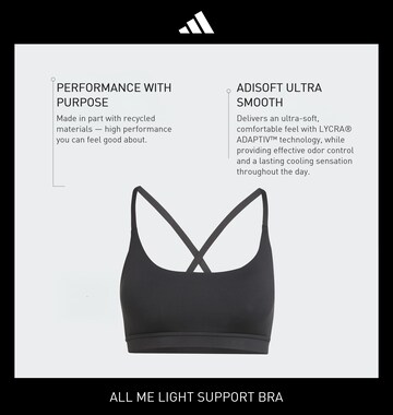 Bustino Reggiseno sportivo 'All Me' di ADIDAS PERFORMANCE in nero