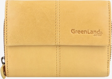 Portamonete 'Nature Soft' di Greenland Nature in giallo: frontale