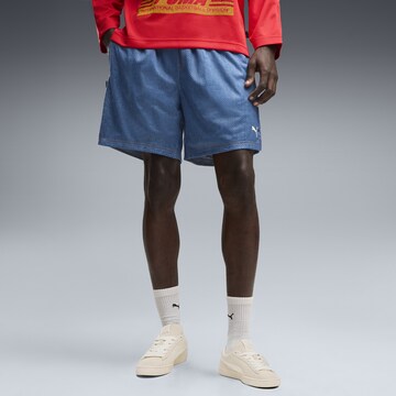 PUMA Regular Sportbroek in Blauw: voorkant