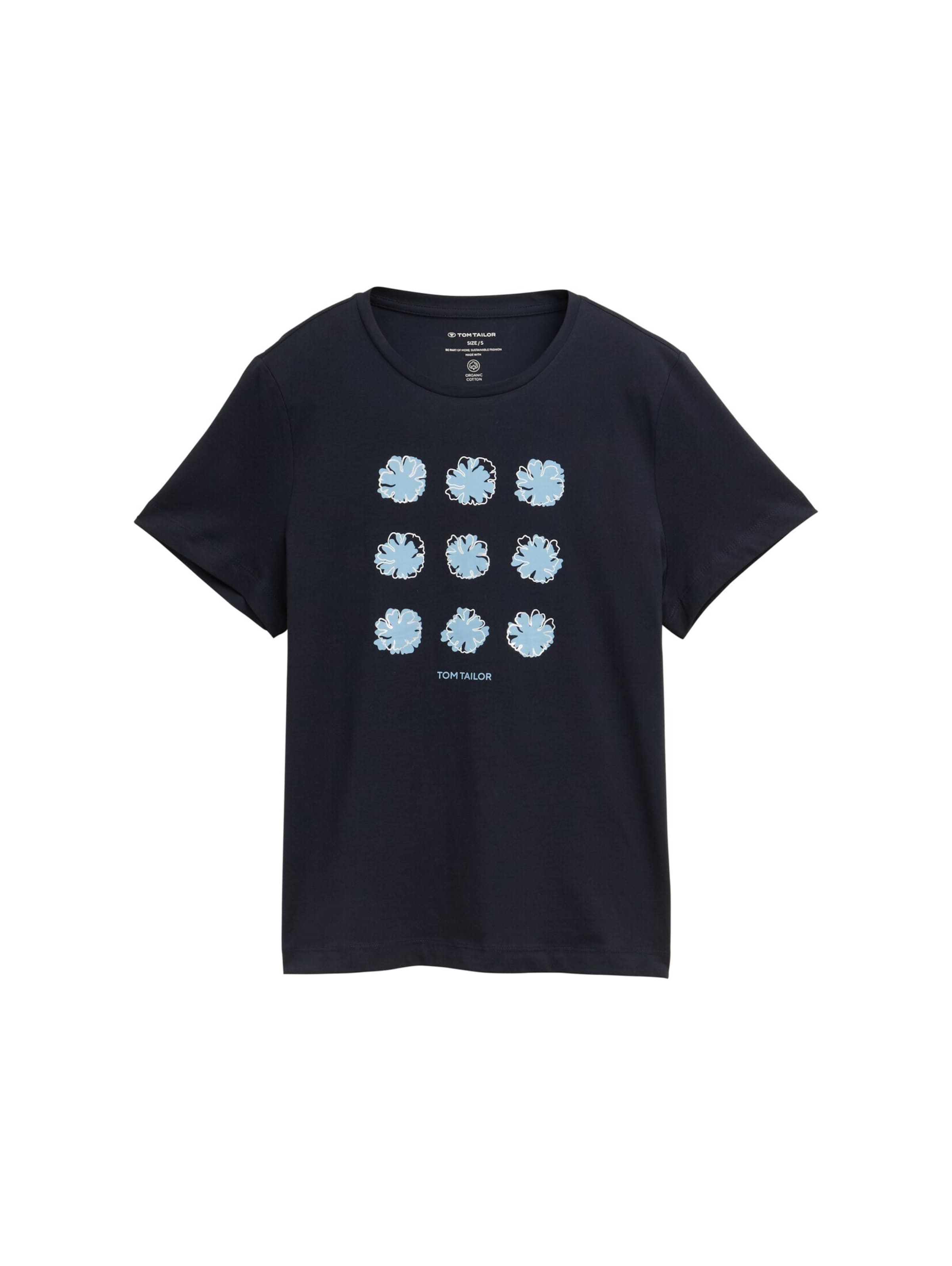 Tricou de la TOM TAILOR pe albastru: față