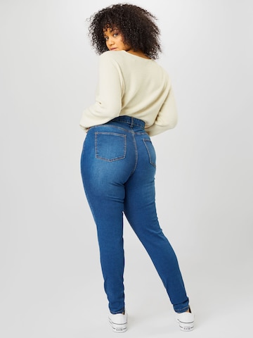 Noisy May Curve Skinny Jeans 'Callie' in Blau