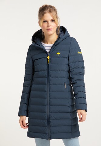 Schmuddelwedda Winter Coat in Blue: front