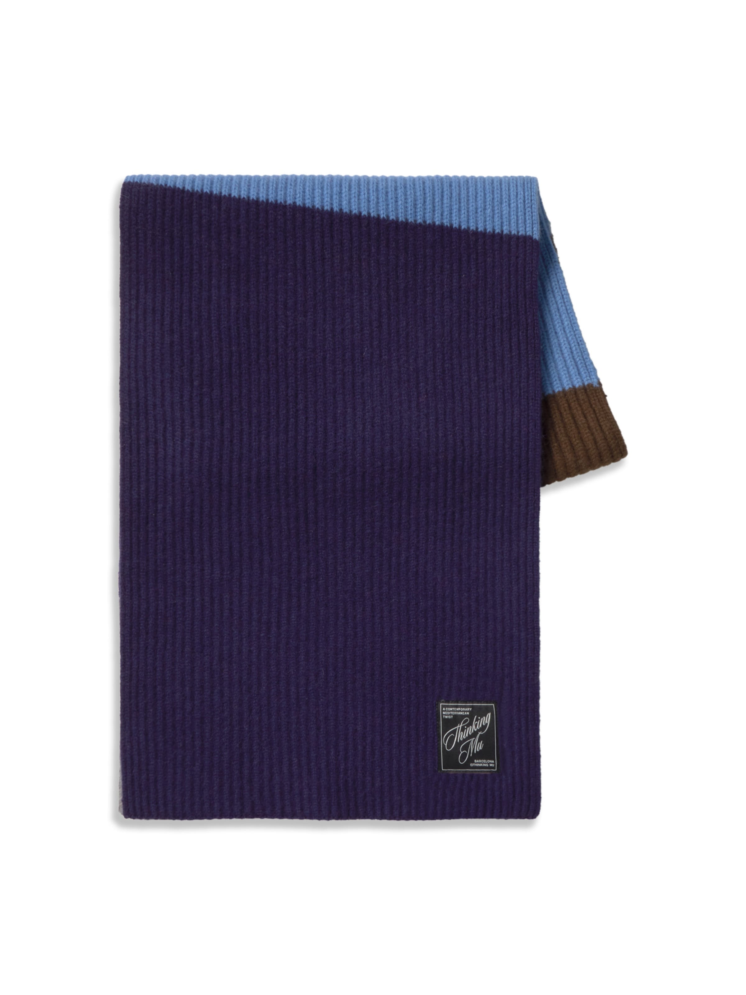 Sciarpa di Thinking MU in blu: frontale