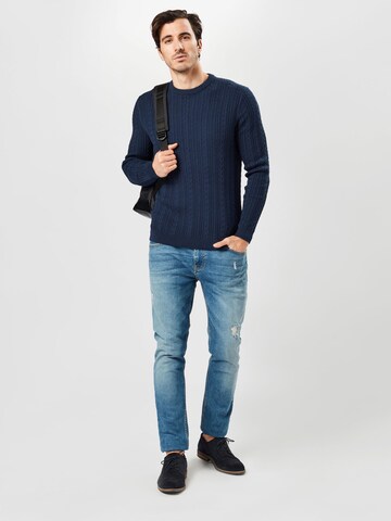 Pull-over 'Rige' Only & Sons en bleu