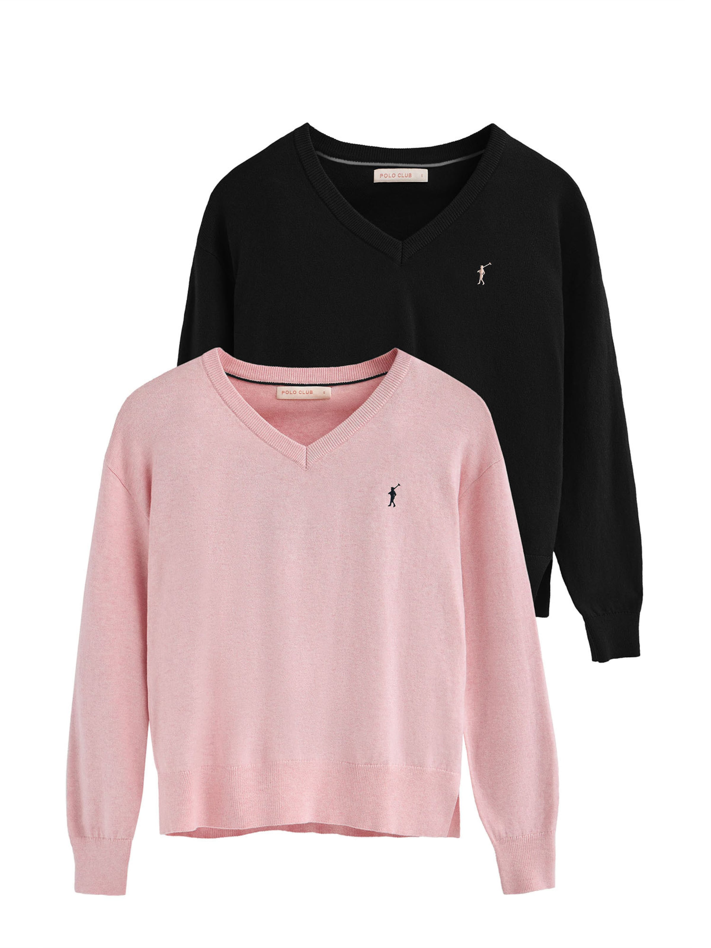 Polo Club Pullover in Pink: Vorderseite
