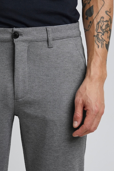 !Solid Chino 'DAVE  BARRO' in de kleur Grijs gemêleerd, Productweergave